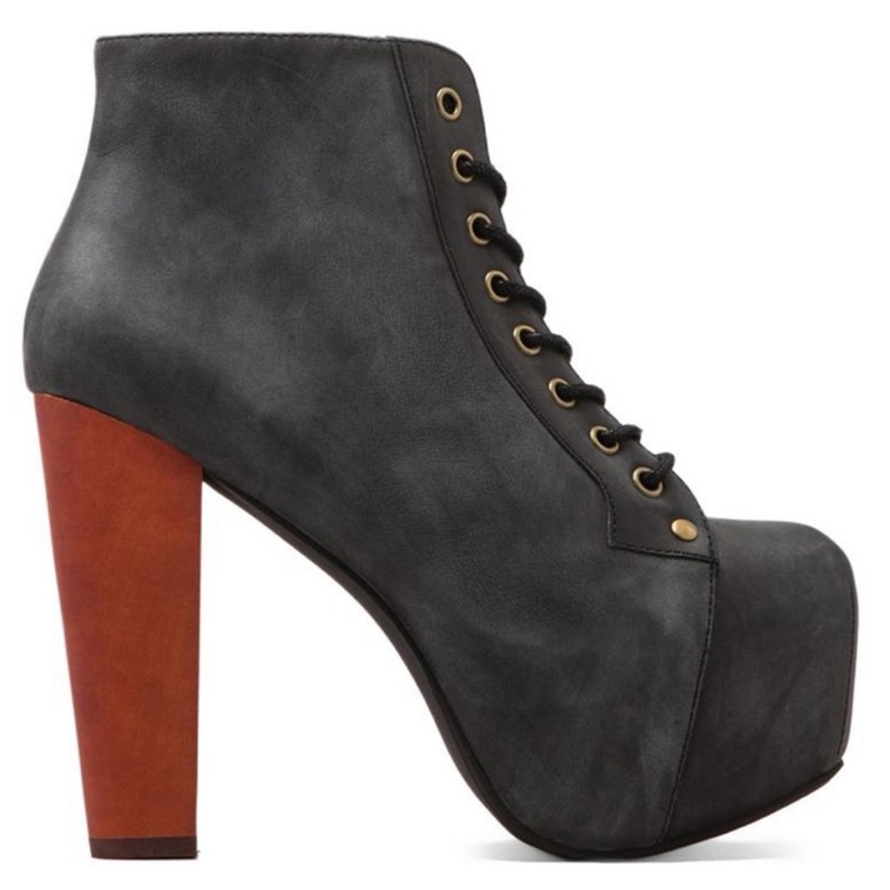 Jeffrey Campbell Lita Black Distressed